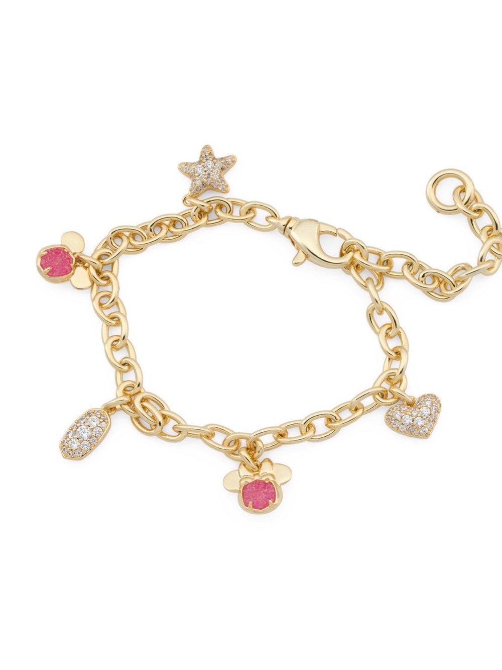 Disney x Kendra Scott Mickey Minnie Charm Bracelet